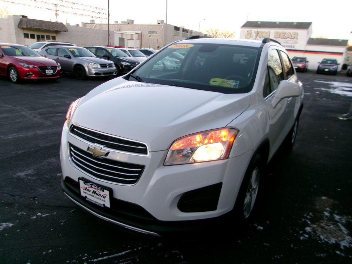 2016 WHITE CHEVROLET TRAX 1LT (KL7CJLSBXGB) with an 1.4L engine, Automatic transmission, located at 501 E. Columbia St., Springfield, OH, 45503, (800) 262-7122, 39.925262, -83.801796 - *** Serviced and Detailed *** Back Up Camera w/ Touch Screen *** FWD *** Jay North Auto has offered hand picked vehicles since 1965! Our customer's enjoy a NO pressure buying experience with a small town feel. All of our vehicles get fully inspected and detailed. We are a preferred dealer for - Photo#3