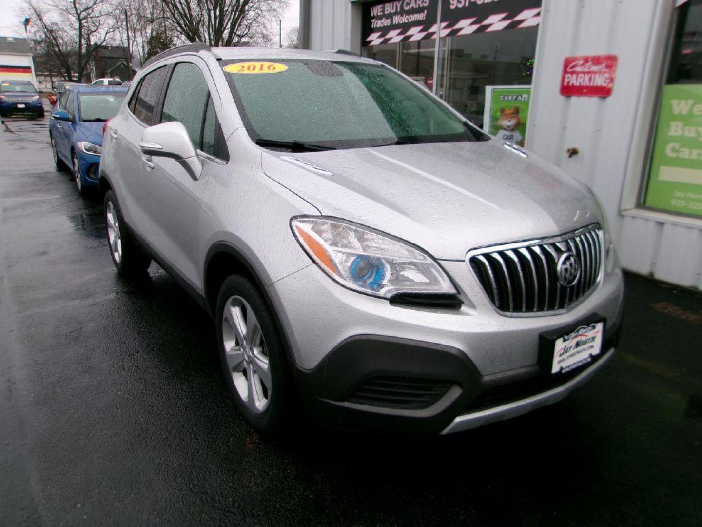 2016 SILVER BUICK ENCORE (KL4CJESB6GB) with an 1.4L engine, Automatic transmission, located at 501 E. Columbia St., Springfield, OH, 45503, (800) 262-7122, 39.925262, -83.801796 - ***Encore***1.4L Turbo***AWD***Back-up Camera***Serviced and Detailed*** Jay North Auto has offered hand picked vehicles since 1965! Our customer's enjoy a NO pressure buying experience with a small town feel. All of our vehicles get fully inspected and detailed. We are a preferred dealer for - Photo#2