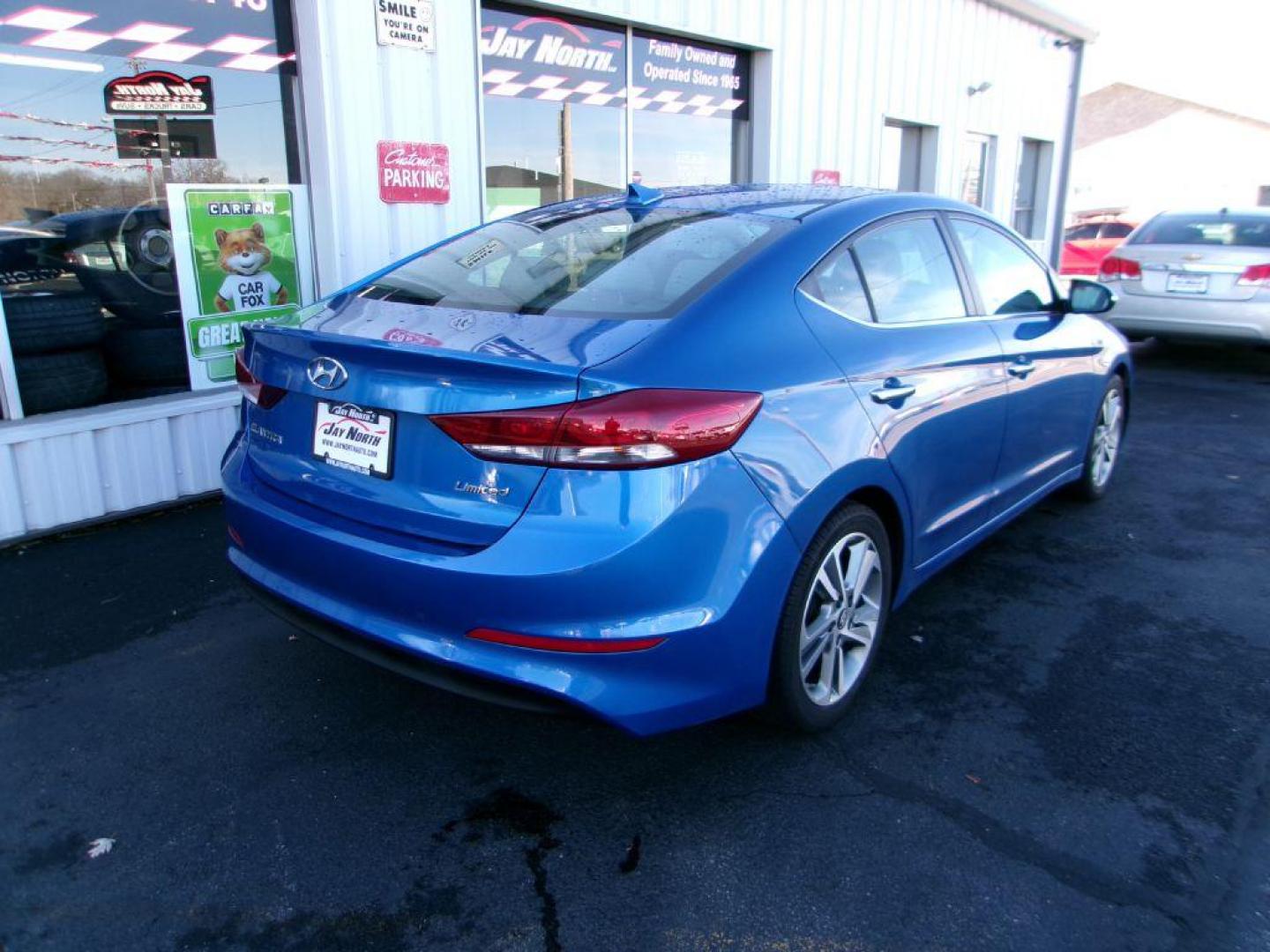 2017 BLUE HYUNDAI ELANTRA LIMITED (KMHD84LF9HU) with an 2.0L engine, Automatic transmission, located at 501 E. Columbia St., Springfield, OH, 45503, (800) 262-7122, 39.925262, -83.801796 - ***1-Owner*** Heated Leather Seating *** Moonroof *** Limited *** Android Auto and Apple CarPlay *** Premium Audio *** Serviced and Detailed *** Jay North Auto has offered hand picked vehicles since 1965! Our customer's enjoy a NO pressure buying experience with a small town feel. All of our v - Photo#3