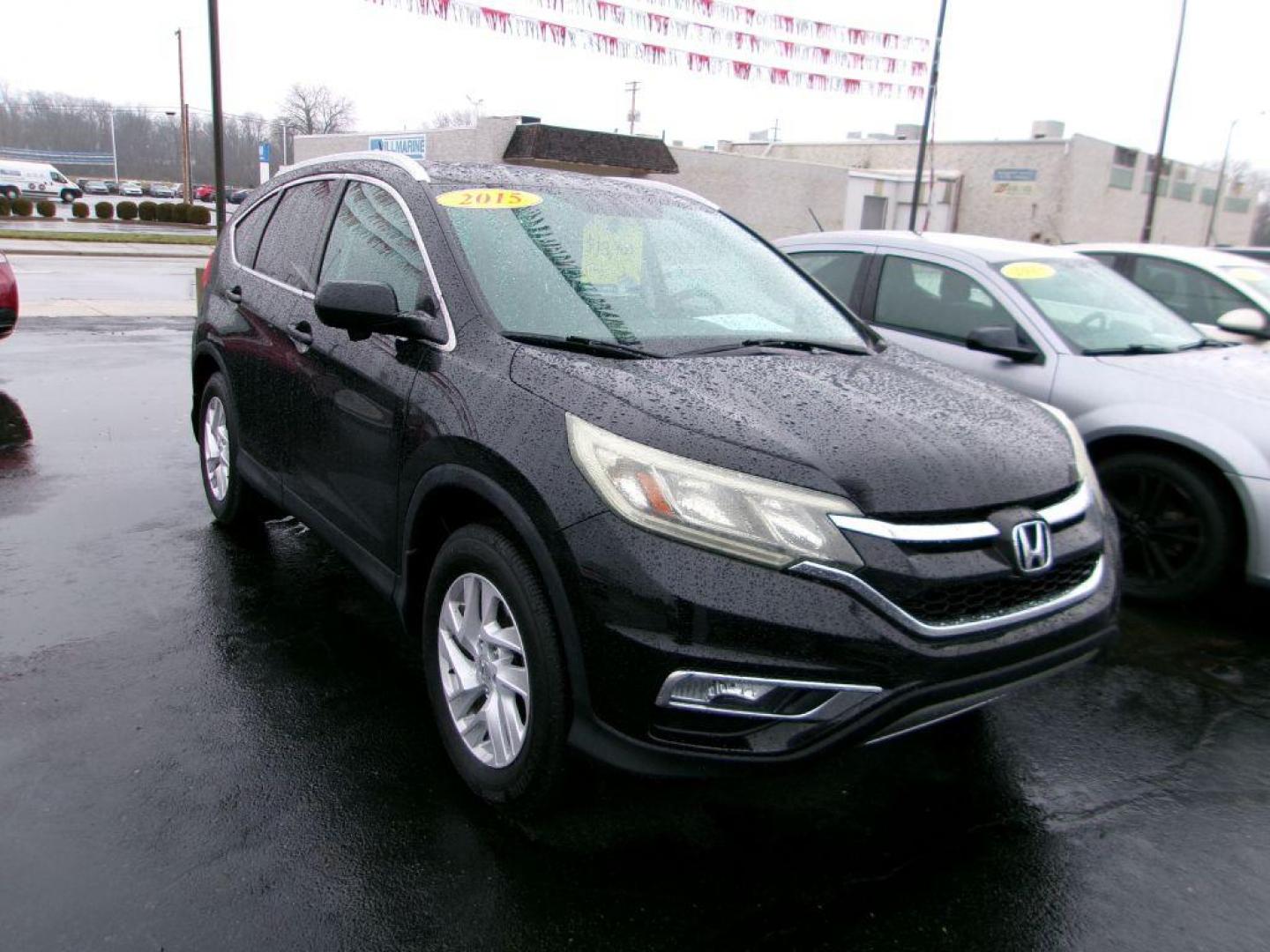 2015 BLACK HONDA CR-V EXL (2HKRM3H72FH) with an 2.4L engine, Continuously Variable transmission, located at 501 E. Columbia St., Springfield, OH, 45503, (800) 262-7122, 39.925262, -83.801796 - *** Serviced and Detailed *** Heated Leather *** Back Up Camera *** Premium Audio *** Moonroof *** Push Button Start *** Jay North Auto has offered hand picked vehicles since 1965! Our customer's enjoy a NO pressure buying experience with a small town feel. All of our vehicles get fully inspect - Photo#1