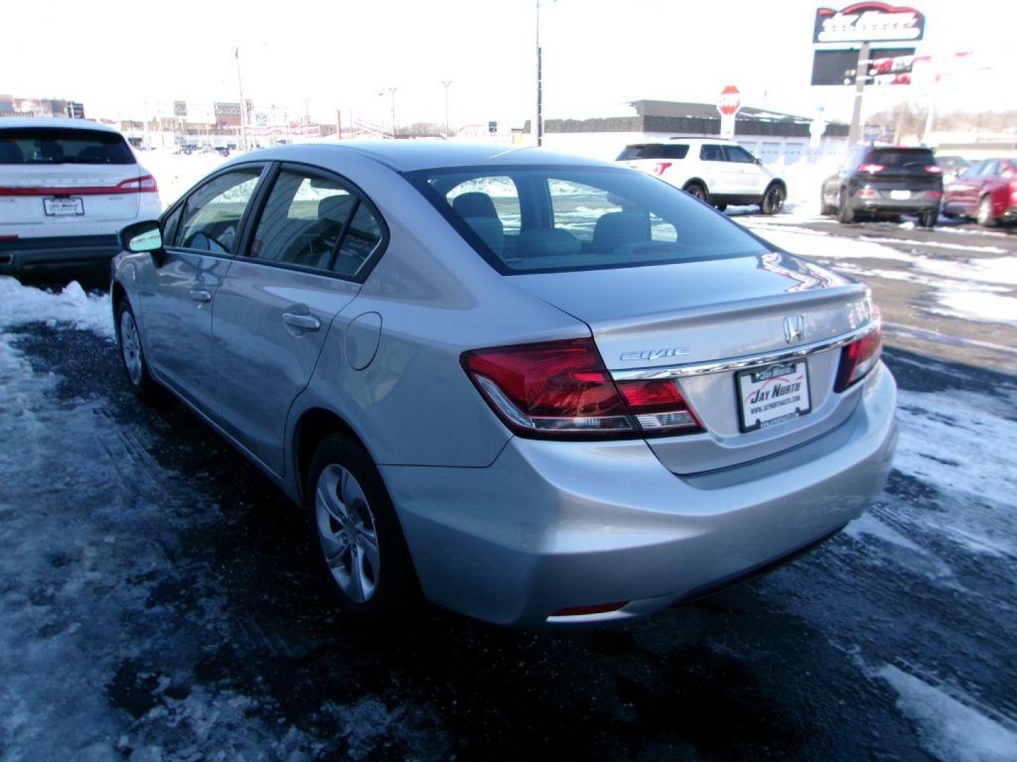 2015 SILVER HONDA CIVIC LX (19XFB2F53FE) with an 1.8L engine, Continuously Variable transmission, located at 501 E. Columbia St., Springfield, OH, 45503, (800) 262-7122, 39.925262, -83.801796 - ***New Tires***Civic***LX***Back-up Camera***Serviced and Detailed*** Jay North Auto has offered hand picked vehicles since 1965! Our customer's enjoy a NO pressure buying experience with a small town feel. All of our vehicles get fully inspected and detailed. We are a preferred dealer for many - Photo#5