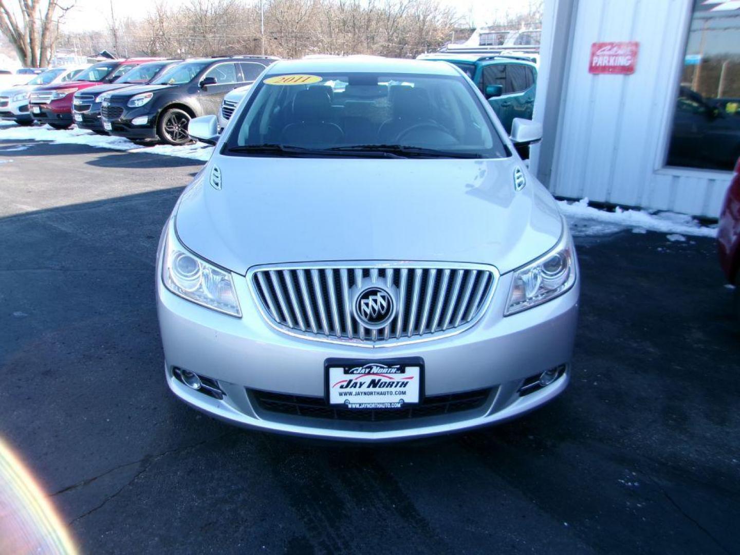 2011 SILVER BUICK LACROSSE CXL (1G4GC5EC5BF) with an 2.4L engine, Automatic transmission, located at 501 E. Columbia St., Springfield, OH, 45503, (800) 262-7122, 39.925262, -83.801796 - *** New Timing *** Newer Tires *** CXL *** Leather *** Remote Start *** Serviced and Detailed *** WeatherTech Mats *** Jay North Auto has offered hand picked vehicles since 1965! Our customer's enjoy a NO pressure buying experience with a small town feel. All of our vehicles get fully inspected - Photo#1