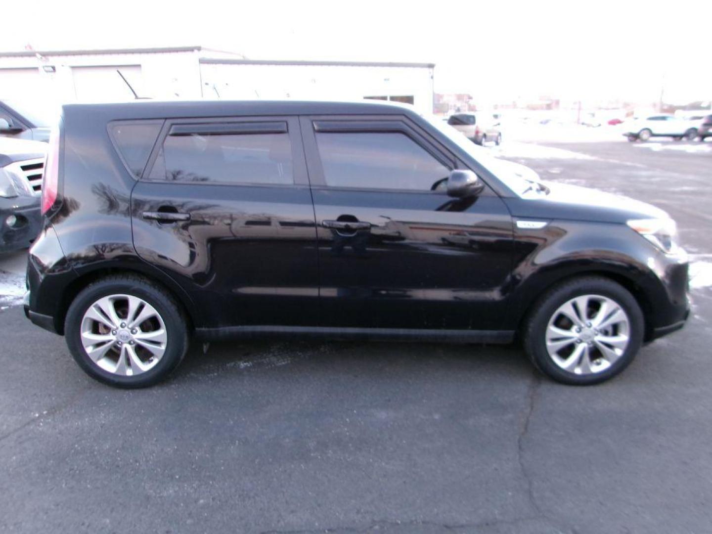 2016 BLACK KIA SOUL + (KNDJP3A52G7) with an 2.0L engine, Automatic transmission, located at 501 E. Columbia St., Springfield, OH, 45503, (800) 262-7122, 39.925262, -83.801796 - *** Loaded *** Panoramic Roof *** Heated Seats *** Heated Steering Wheel *** Serviced and Detailed *** Newer Tires *** Jay North Auto has offered hand picked vehicles since 1965! Our customer's enjoy a NO pressure buying experience with a small town feel. All of our vehicles get fully inspected - Photo#0