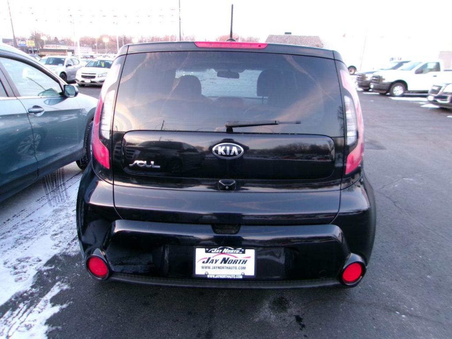 2016 BLACK KIA SOUL + (KNDJP3A52G7) with an 2.0L engine, Automatic transmission, located at 501 E. Columbia St., Springfield, OH, 45503, (800) 262-7122, 39.925262, -83.801796 - *** Loaded *** Panoramic Roof *** Heated Seats *** Heated Steering Wheel *** Serviced and Detailed *** Newer Tires *** Jay North Auto has offered hand picked vehicles since 1965! Our customer's enjoy a NO pressure buying experience with a small town feel. All of our vehicles get fully inspected - Photo#6