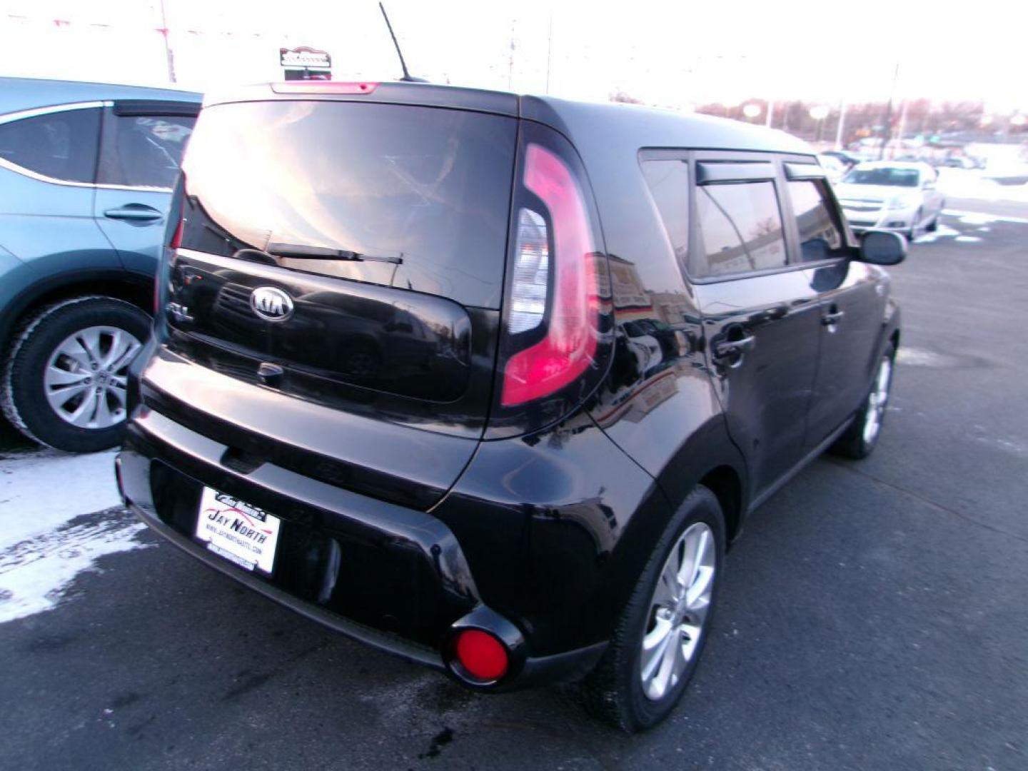 2016 BLACK KIA SOUL + (KNDJP3A52G7) with an 2.0L engine, Automatic transmission, located at 501 E. Columbia St., Springfield, OH, 45503, (800) 262-7122, 39.925262, -83.801796 - *** Loaded *** Panoramic Roof *** Heated Seats *** Heated Steering Wheel *** Serviced and Detailed *** Newer Tires *** Jay North Auto has offered hand picked vehicles since 1965! Our customer's enjoy a NO pressure buying experience with a small town feel. All of our vehicles get fully inspected - Photo#7