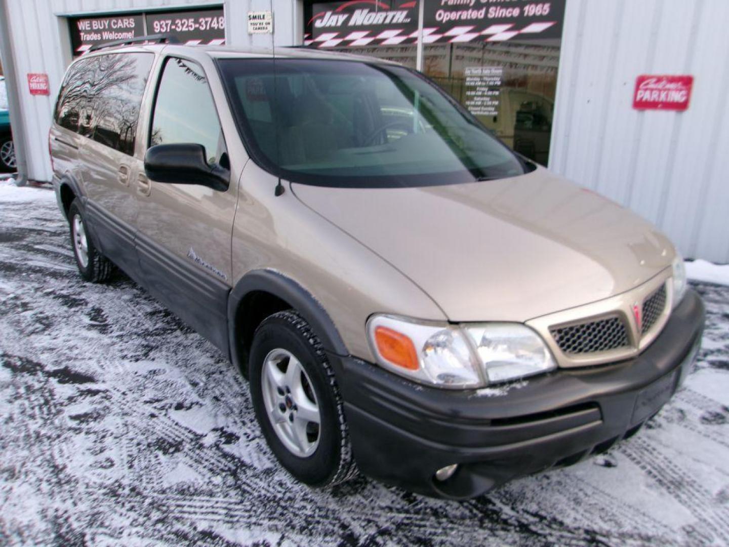 2005 TAN PONTIAC MONTANA (1GMDV23E55D) with an 3.4L engine, Automatic transmission, located at 501 E. Columbia St., Springfield, OH, 45503, (800) 262-7122, 39.925262, -83.801796 - *** Local Trade *** Serviced and Detailed *** 3.4L V6 *** NICE!!! *** Dual Sliding Doors *** Fold Down Seating *** Newer Tires *** Jay North Auto has offered hand picked vehicles since 1965! Our customer's enjoy a NO pressure buying experience with a small town feel. All of our vehicles get fu - Photo#1