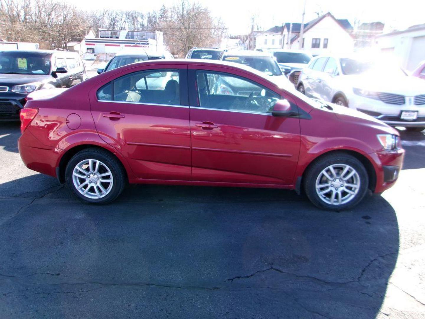 2016 RED CHEVROLET SONIC LT (1G1JC5SH9G4) with an 1.8L engine, Automatic transmission, located at 501 E. Columbia St., Springfield, OH, 45503, (800) 262-7122, 39.925262, -83.801796 - *** 1 Owner *** Serviced and Detailed *** New Tires *** Jay North Auto has offered hand picked vehicles since 1965! Our customer's enjoy a NO pressure buying experience with a small town feel. All of our vehicles get fully inspected and detailed. We are a preferred dealer for many local credit - Photo#0