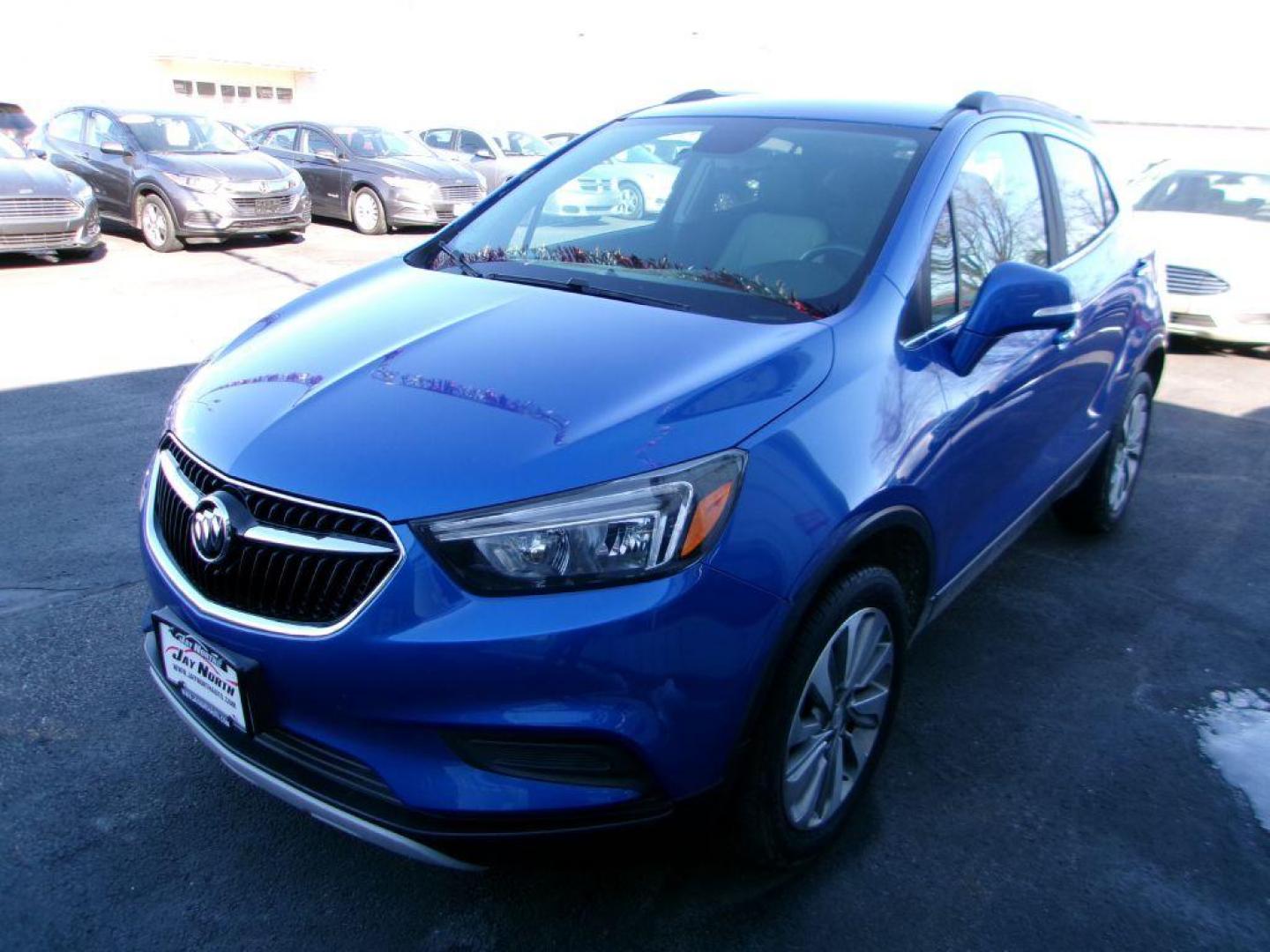 2017 BLUE BUICK ENCORE PREFERRED (KL4CJESBXHB) with an 1.4L engine, Automatic transmission, located at 501 E. Columbia St., Springfield, OH, 45503, (800) 262-7122, 39.925262, -83.801796 - *** AWD *** Serviced and Detailed *** Preferred *** Back Up Camera *** NICE *** Jay North Auto has offered hand picked vehicles since 1965! Our customer's enjoy a NO pressure buying experience with a small town feel. All of our vehicles get fully inspected and detailed. We are a preferred dealer - Photo#3