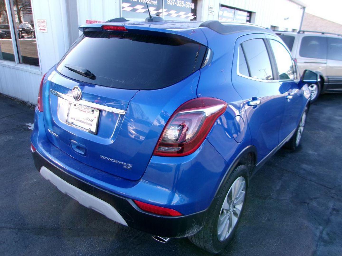 2017 BLUE BUICK ENCORE PREFERRED (KL4CJESBXHB) with an 1.4L engine, Automatic transmission, located at 501 E. Columbia St., Springfield, OH, 45503, (800) 262-7122, 39.925262, -83.801796 - *** AWD *** Serviced and Detailed *** Preferred *** Back Up Camera *** NICE *** Jay North Auto has offered hand picked vehicles since 1965! Our customer's enjoy a NO pressure buying experience with a small town feel. All of our vehicles get fully inspected and detailed. We are a preferred dealer - Photo#6