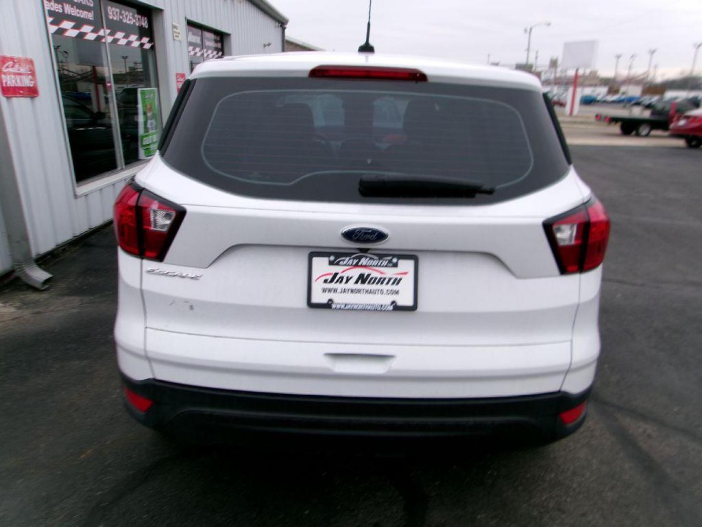 2019 WHITE FORD ESCAPE S (1FMCU0F72KU) with an 2.5L engine, Automatic transmission, located at 501 E. Columbia St., Springfield, OH, 45503, (800) 262-7122, 39.925262, -83.801796 - *** New Tires *** S *** Serviced and Detailed *** FWD *** 2.5L *** Clean CarFax *** Jay North Auto has offered hand picked vehicles since 1965! Our customer's enjoy a NO pressure buying experience with a small town feel. All of our vehicles get fully inspected and detailed. We are a preferred d - Photo#4